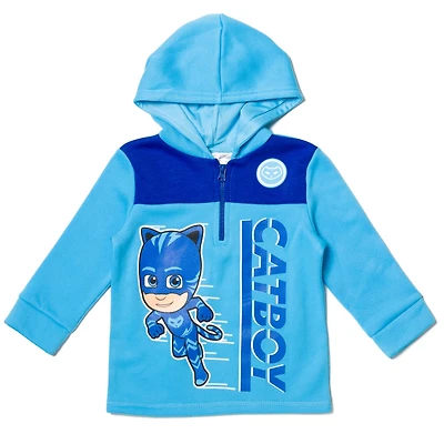 Pj Masks Toddler Girls Fleece Half Zip Hoodie