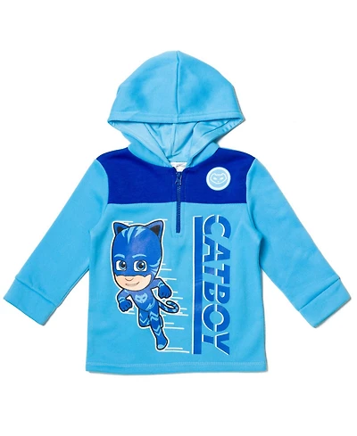 Pj Masks Boys Fleece Half Zip Hoodie