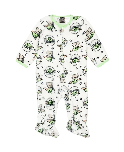 Star Wars Baby Boys The Mandalorian Zip Up Sleep N' Play Coverall Newborn to