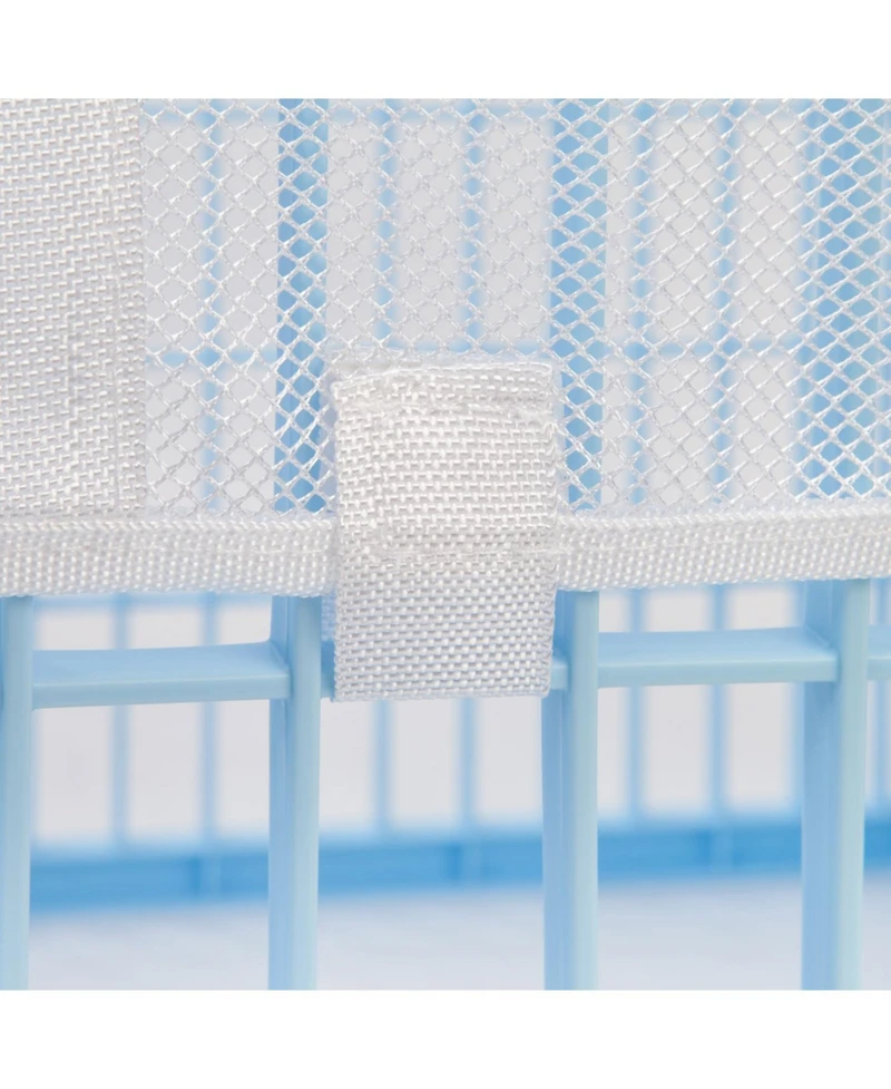 Iris Mesh Security Roof, White (For 24-inch Exercise 4-Panel Pet Playpen)