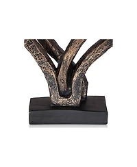 Kensington Hill Interlocking Hearts 11 3/4" High Bronze Finish Sculpture