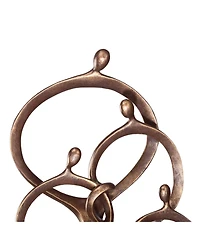 Kensington Hill Abstract Family Modern Rustic Standing Sculpture Tall 19 1/4" High Bronze Brown Cast Resin for Living Room Dining Bathroom Bedroom Off