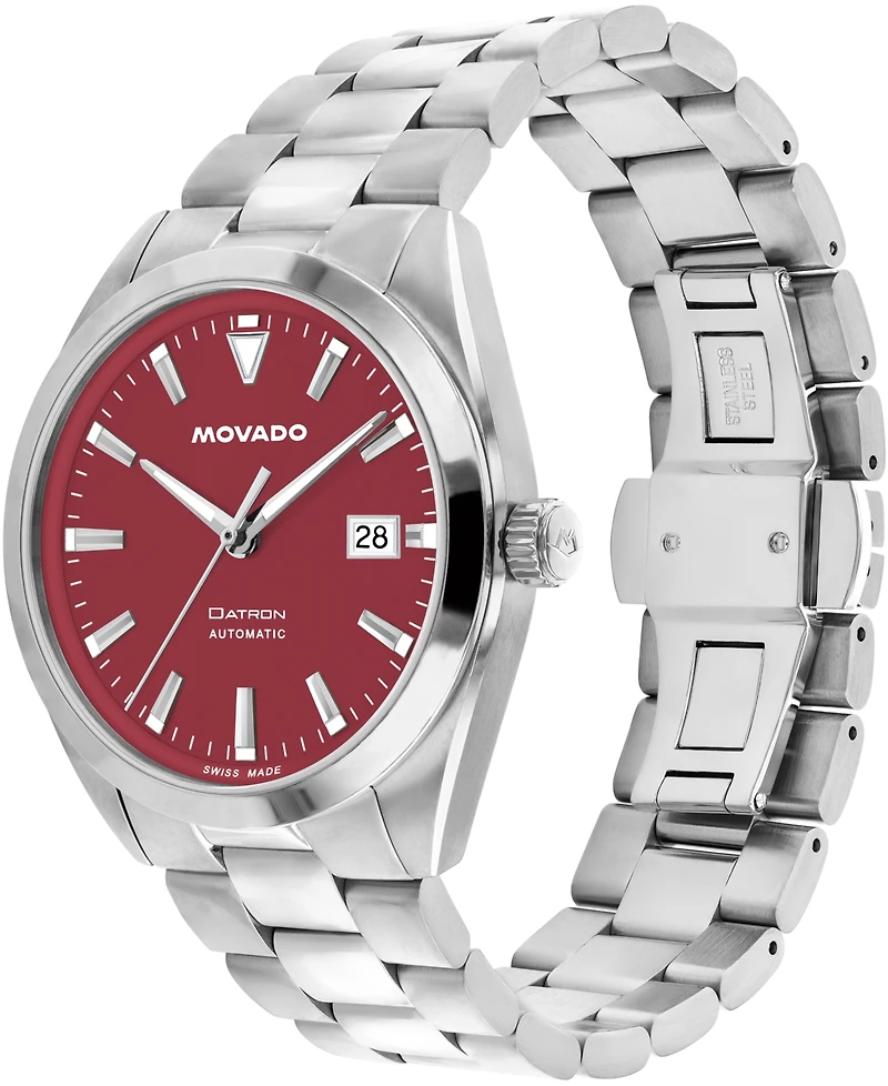 Movado Men's Datron Swiss Automatic Stainless Steel Watch 40mm