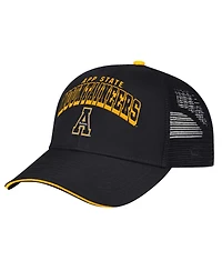 Colosseum Men's Black Appalachian State Mountaineers Wyatt Primary Team Trucker Adjustable Hat