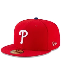 New Era Men's Red Philadelphia Phillies National Baseball Hall of Fame 59FIFTY Fitted Hat