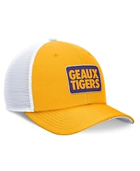Nike Men's Yellow/White Lsu Tigers Local Trucker Adjustable Hat