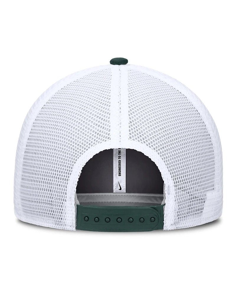 Nike Men's Green/White Michigan State Spartans Primetime Rise City Trucker Adjustable Hat