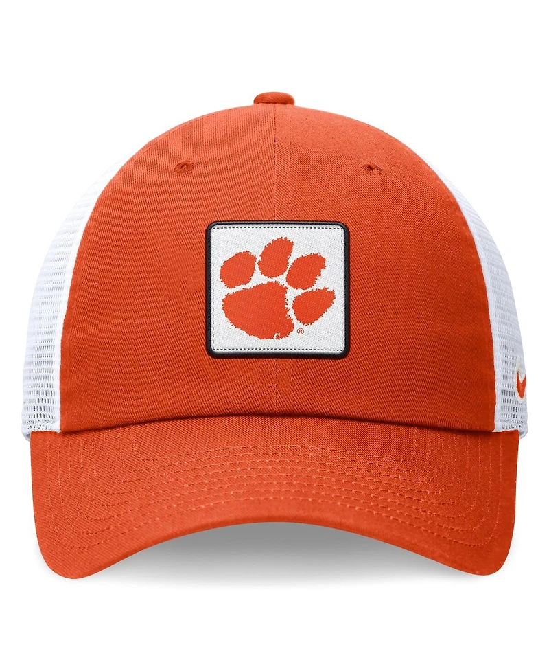 Nike Men's Orange/White Clemson Tigers Primetime Club Trucker Adjustable Hat