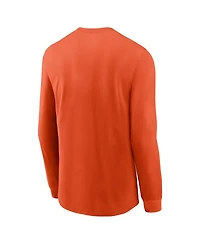 Nike Men's Orange Clemson Tigers Primary Logo Long Sleeve T-Shirt