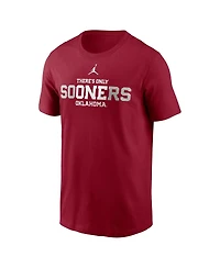 Jordan Men's Crimson Oklahoma Sooners Local Campus T-Shirt
