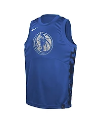 Nike Big Boys and Girls Blue Dallas Mavericks Courtside Starting Five Team Jersey