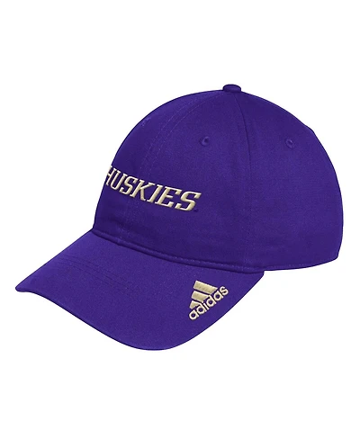 Adidas Men's Purple Washington Huskies Locker Room Wordmark Slouch Adjustable Hat