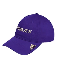 Adidas Men's Purple Washington Huskies Locker Room Wordmark Slouch Adjustable Hat