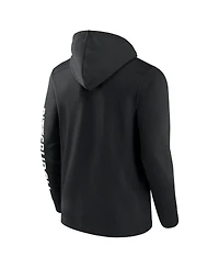 Fanatics Men's Black Pittsburgh Pirates Ace Hoodie Full-Zip Sweatshirt