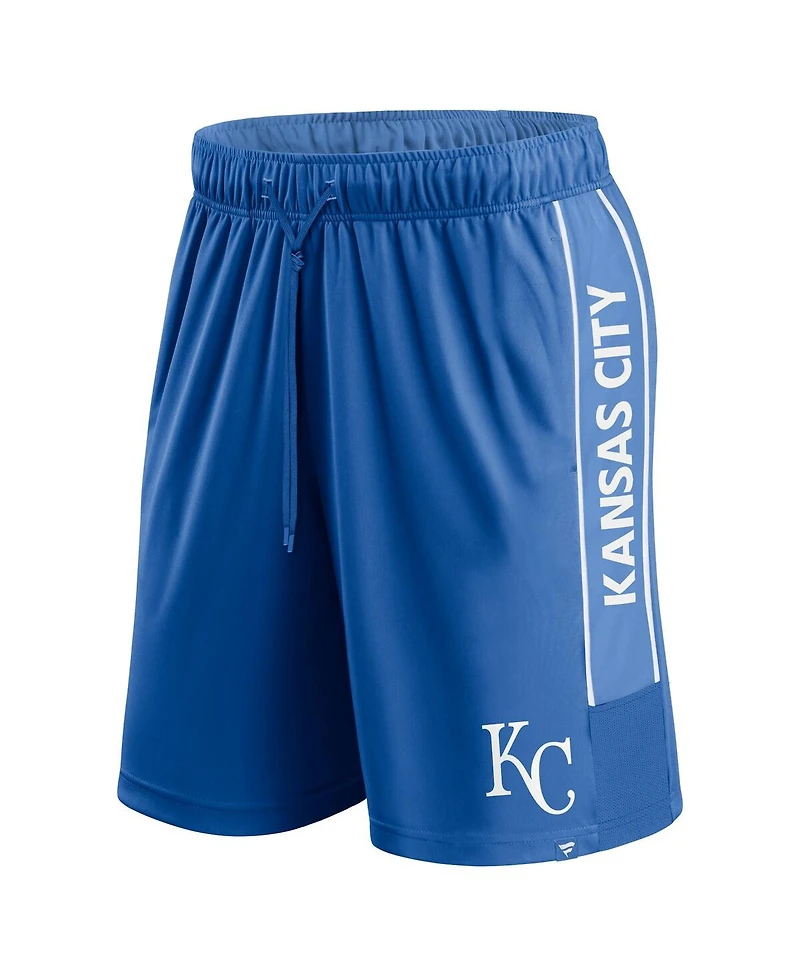 Fanatics Men's Royal Kansas City Royals Win The Match Defender Shorts