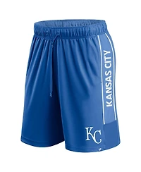 Fanatics Men's Royal Kansas City Royals Win The Match Defender Shorts