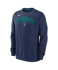 Nike Men's Navy Seattle Mariners Classic Fleece Performance Pullover Sweatshirt