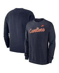 Nike Men's Navy Virginia Cavaliers Club Fleece Pullover Sweatshirt