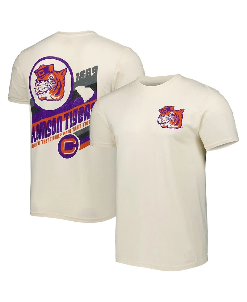 Image One Men's Cream Clemson Tigers Vault Vintage Comfort Color T-Shirt