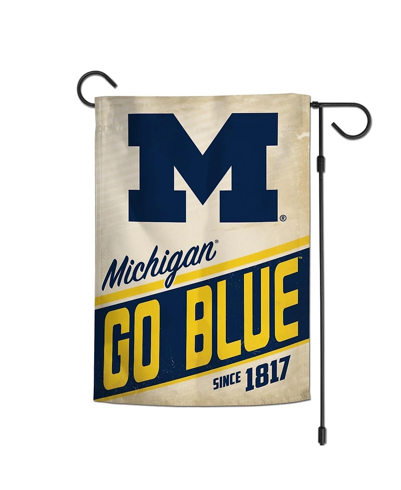 Wincraft Michigan Wolverines 12" x 18" Throwback Logo Double-Sided Garden Flag