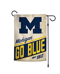 Wincraft Michigan Wolverines 12" x 18" Throwback Logo Double-Sided Garden Flag