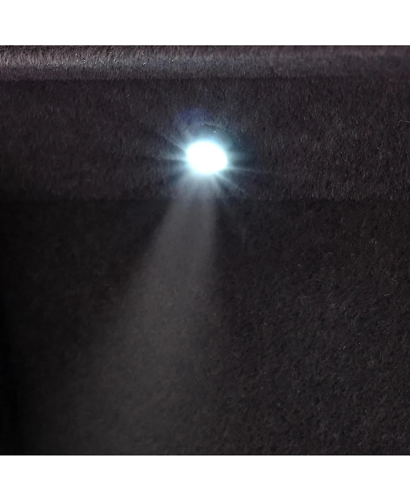 Portable Led Ring Box Jewelry Wedding Engagement Proposal Lighted Ear Ring Case