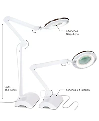 Brightech Lightview Pro 2-in-1 45.5 in. Led Interchangeable Table & Floor Lamp