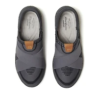 Dearfoams Women's Livie X Strap Knit Trainer Sneaker