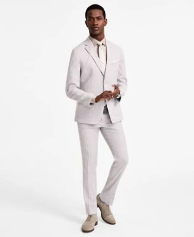 Calvin Klein Mens Slim Fit Linen Suit Separate