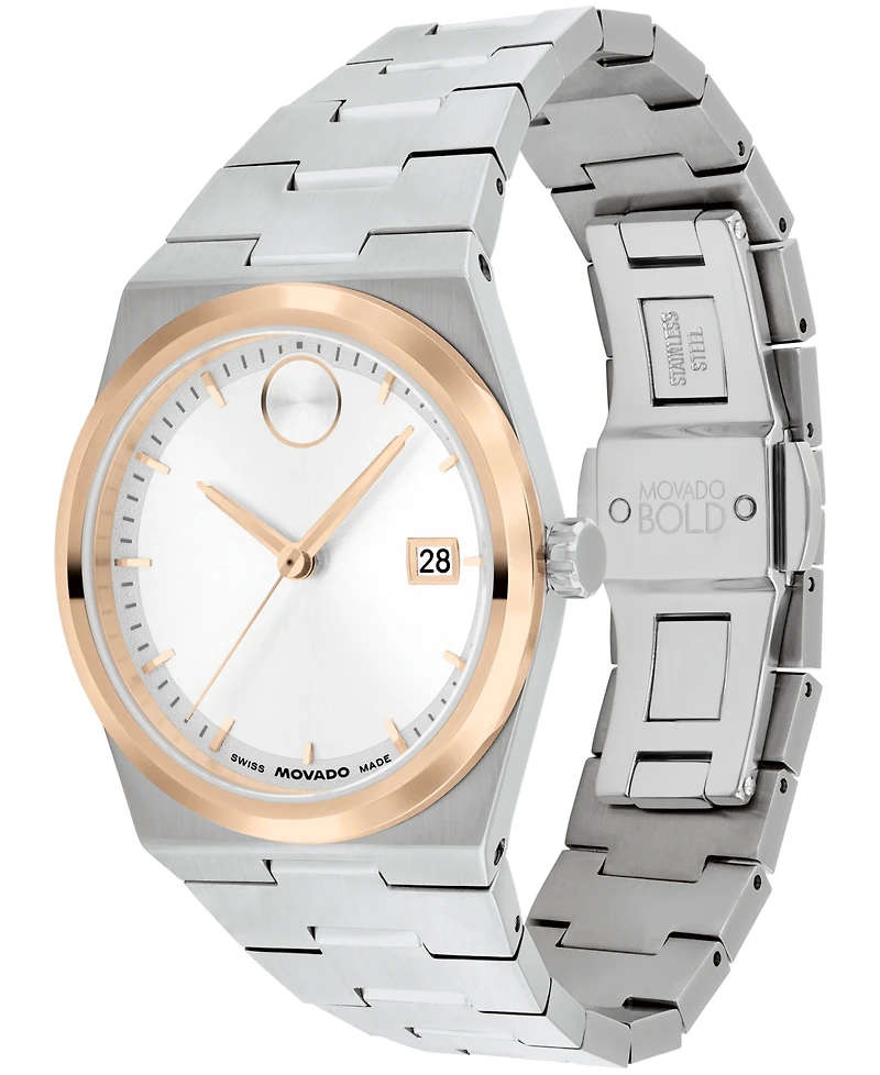 Movado Women's Bold Quest Swiss Quartz Stainless Steel Watch 35mm
