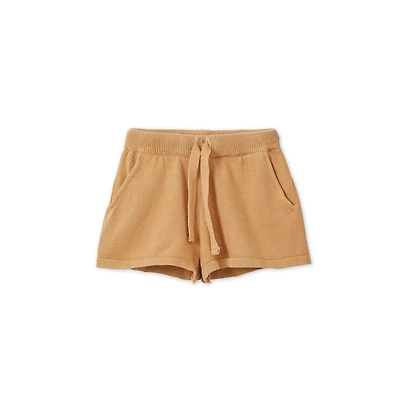 Vild House of Little Organic Knit Shorts - Sandstone