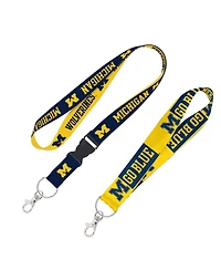 Wincraft Michigan Wolverines 2-Pack Lanyard with Detachable Buckle Key Strap Set