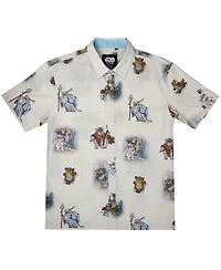 Heroes & Villains Men's White Star Wars Ewoks Button-Up Shirt