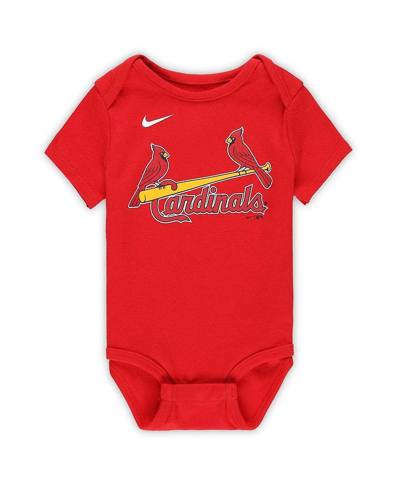 Nike Baby Boys and Girls Nolan Arenado Red St. Louis Cardinals Fuse Name Number Bodysuit