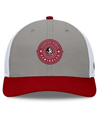 Top of the World Men's Gray/Garnet Florida State Seminoles Rob Trucker Adjustable Hat