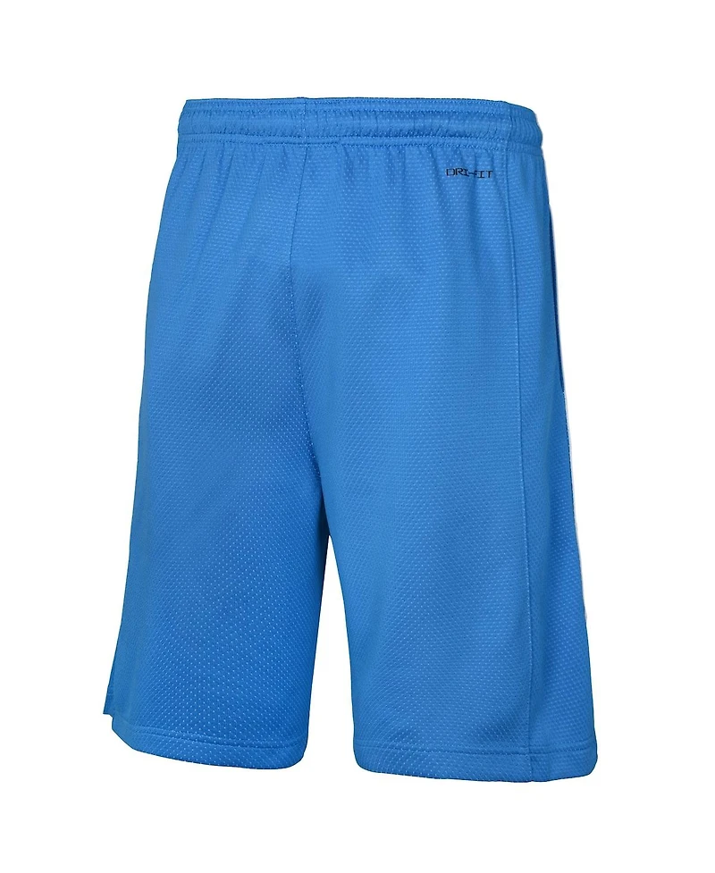 Nike Big Boys and Girls Blue Greece Basketball 2024 Summer Olympics Swingman Shorts