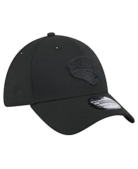New Era Men's Black Jacksonville Jaguars Throwback 39THIRTY Flex Hat