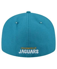 New Era Men's Teal Jacksonville Jaguars Throwback Logo Omaha Low Profile 59FIFTY Fitted Hat