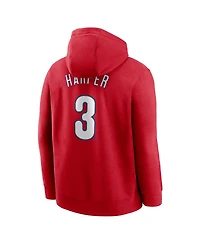 Nike Men's Bryce Harper Red Philadelphia Phillies Player Name Number Club Pullover Hoodie