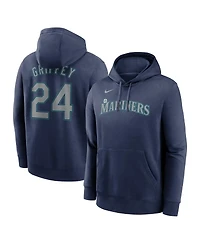 Nike Men's Ken Griffey Jr. Navy Seattle Mariners Player Name Number Club Pullover Hoodie