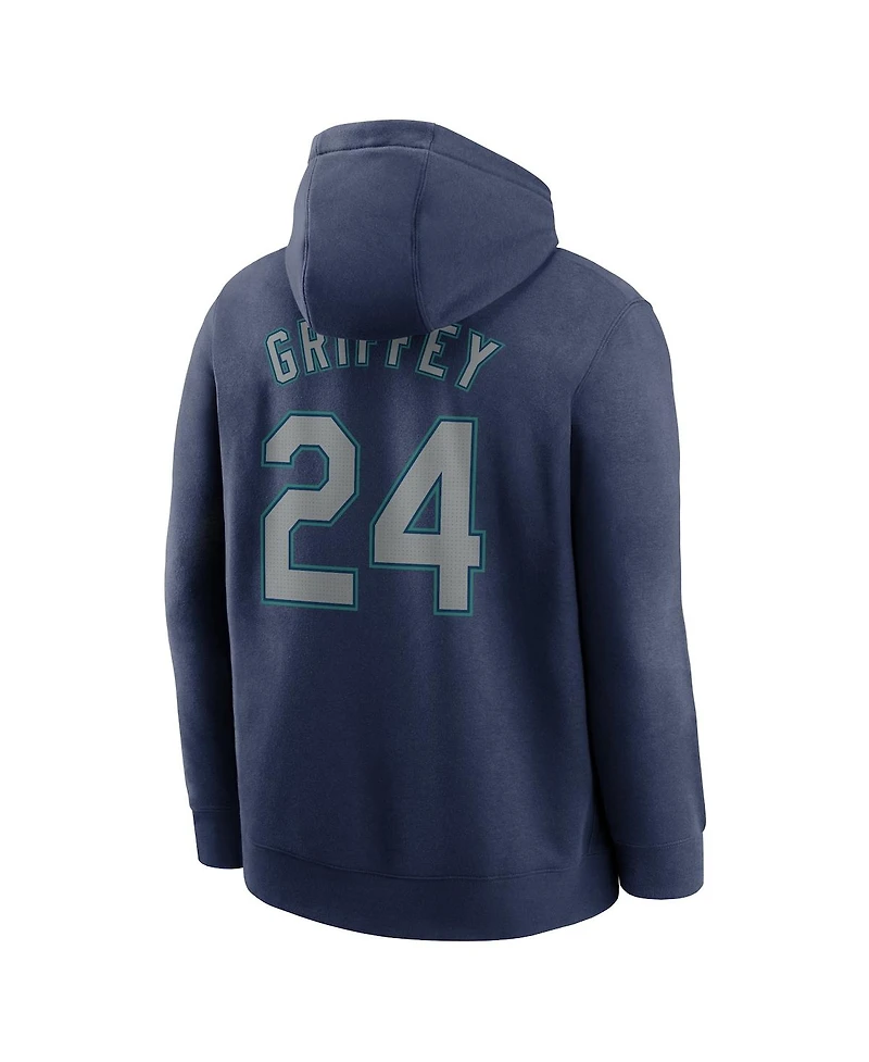 Nike Men's Ken Griffey Jr. Navy Seattle Mariners Player Name Number Club Pullover Hoodie