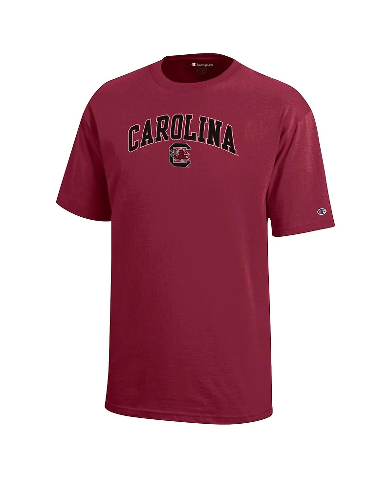 Champion Big Boys and Girls Garnet South Carolina Gamecocks Arch Over Logo T-Shirt
