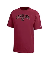 Champion Big Boys and Girls Garnet South Carolina Gamecocks Arch Over Logo T-Shirt