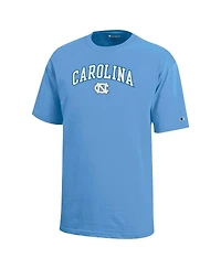 Champion Big Boys and Girls Carolina Blue North Tar Heels Arch Over Logo T-Shirt