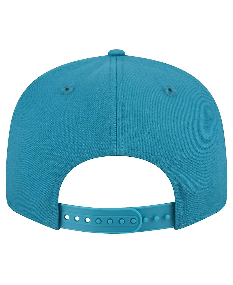 New Era Men's Teal Jacksonville Jaguars Throwback Crawl Standard 9FIFTY Snapback Hat