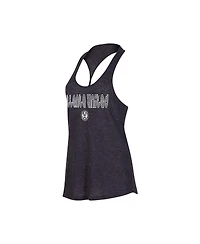 Concepts Sport Women's Heather Charcoal Atlanta United Fc Radiant Twist Back Scoop Neck Tank Top