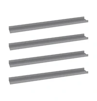 vidaXL Wall Shelves 4 pcs Gray 31.5"x3.5"x1.2"