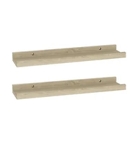 vidaXL Wall Shelves 2 pcs Sonoma Oak 15.7"x3.5"x1.2"