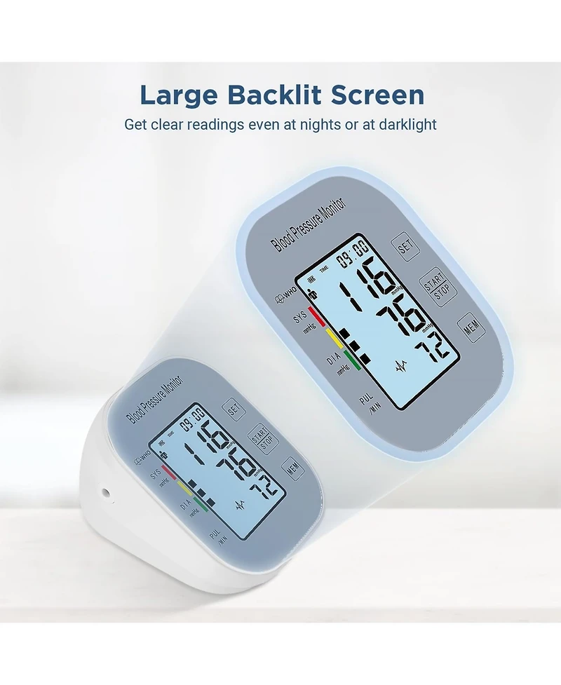 Cowin Blood Pressure Monitors Automatic Upper Arm Dual User