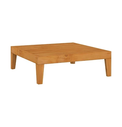 Patio Table 27"x27"x9.4" Solid Acacia Wood